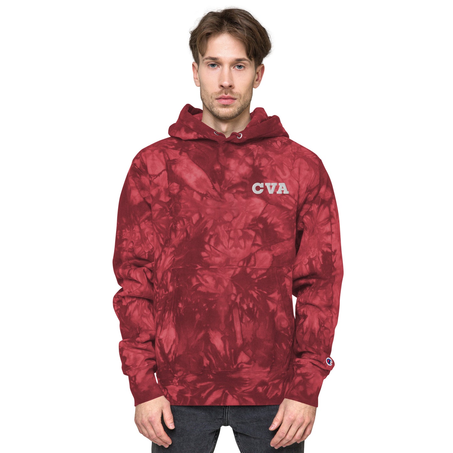 CVA Unisex Champion tie-dye hoodie