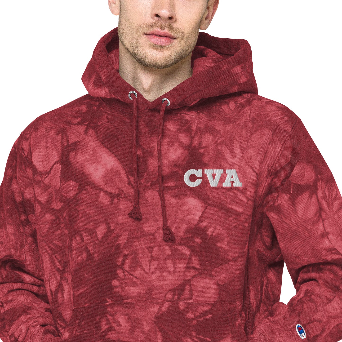 CVA Unisex Champion tie-dye hoodie