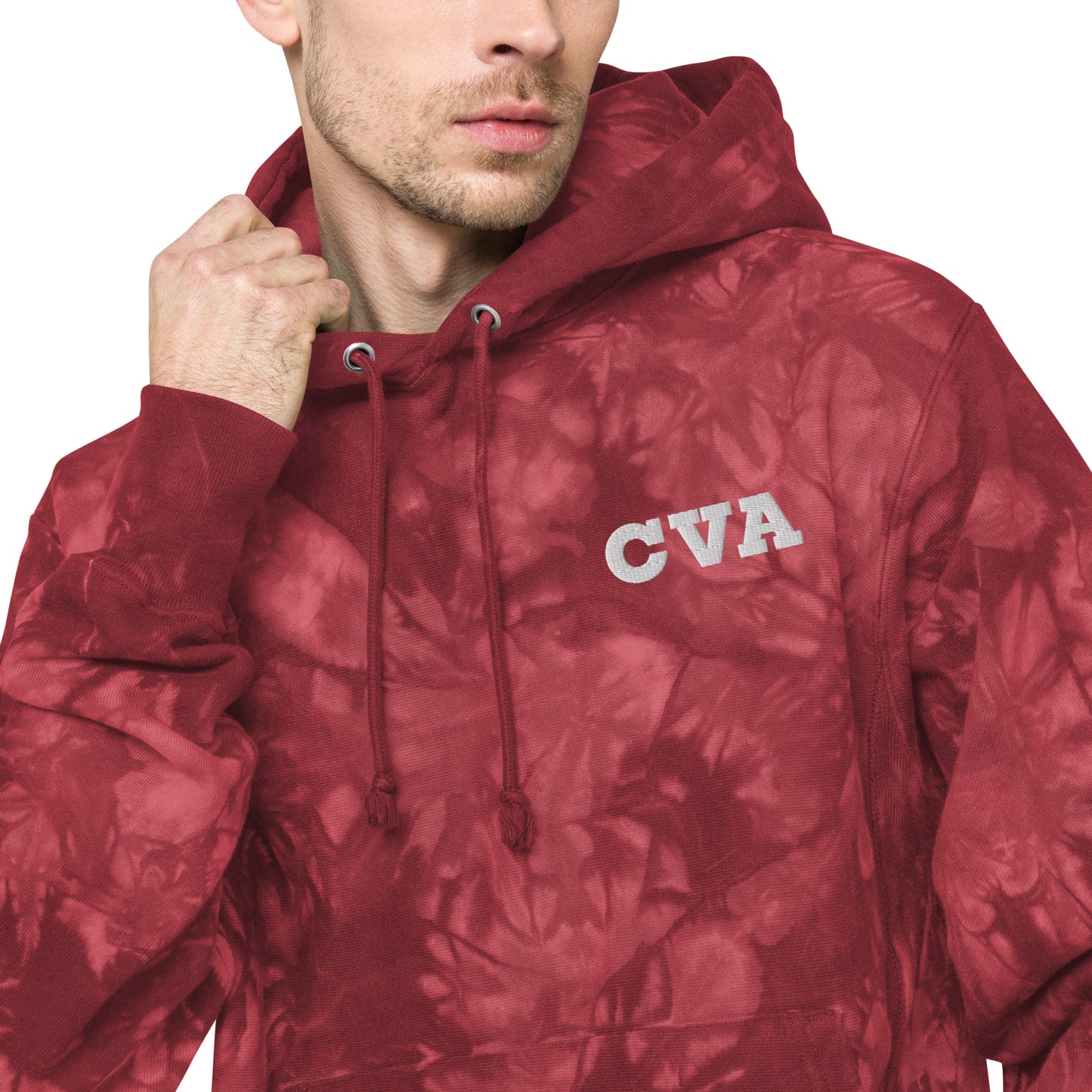 CVA Unisex Champion tie-dye hoodie