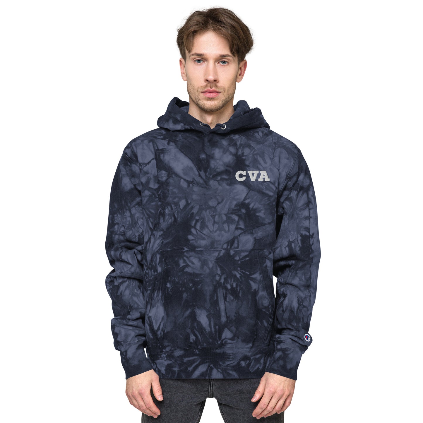 CVA Unisex Champion tie-dye hoodie