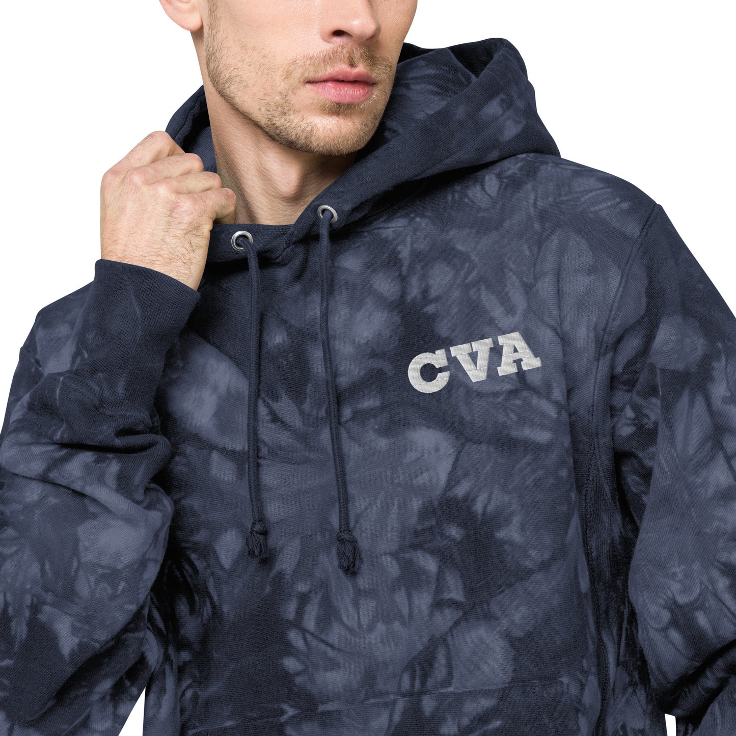 CVA Unisex Champion tie-dye hoodie