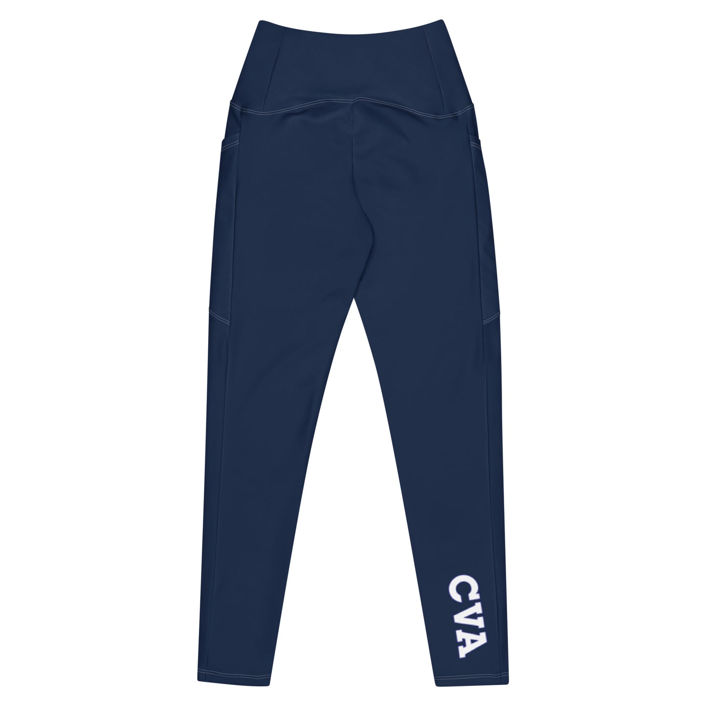 Crossover Leggings with Pockets - Navy
