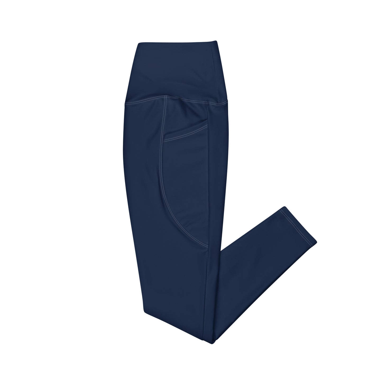 Crossover Leggings with Pockets - Navy