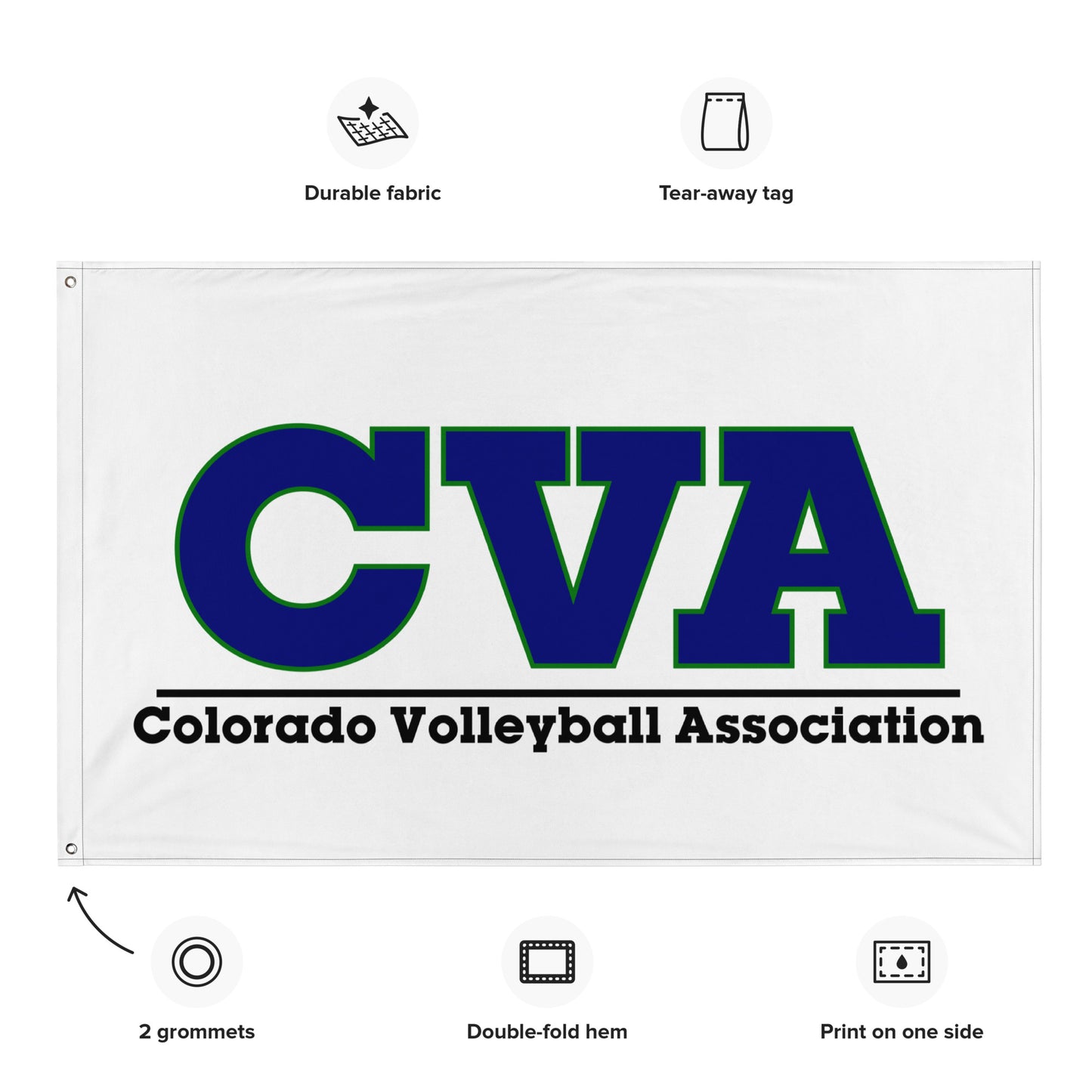 Flag: Blue CVA Logo