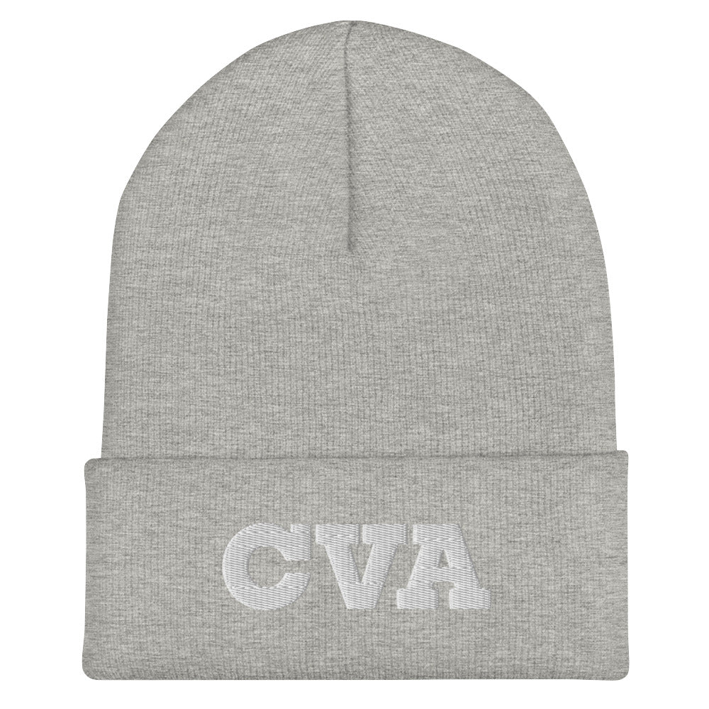 Cuffed Beanie: Embroidered CVA Logo - Multiple Color Options