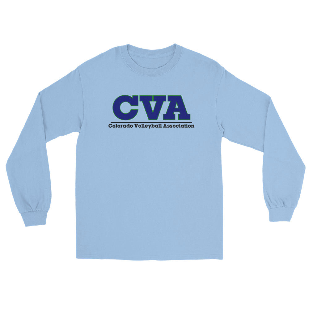 Unisex Long Sleeve Shirt: Blue CVA Logo - Multiple Color Options