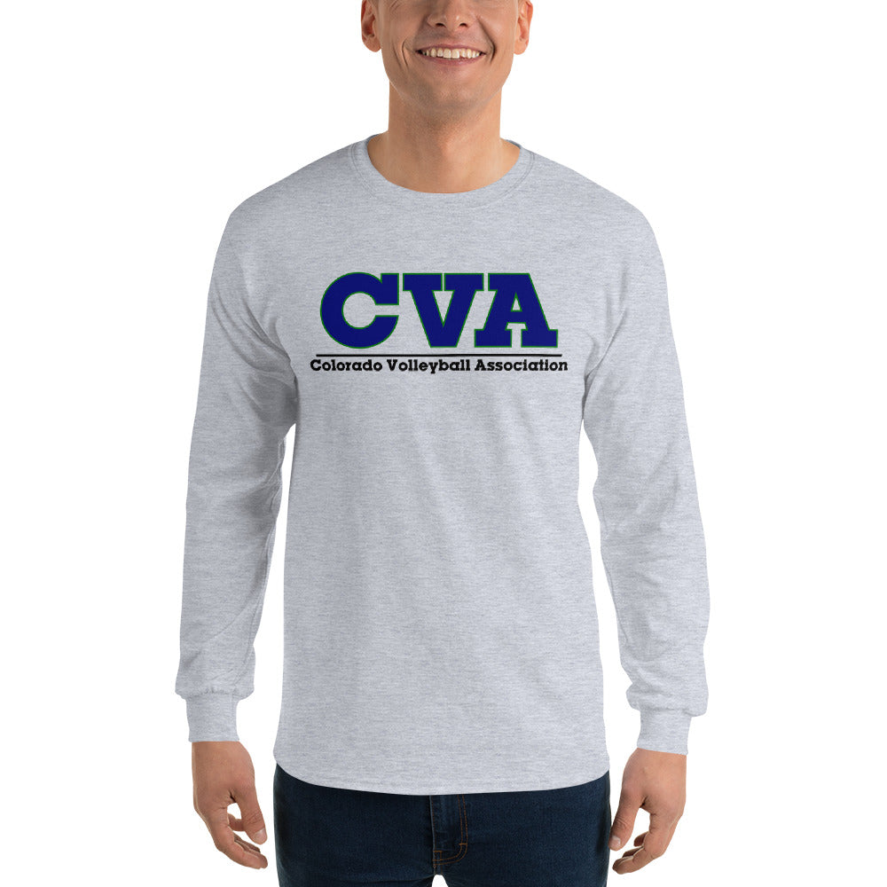 Unisex Long Sleeve Shirt: Blue CVA Logo - Multiple Color Options