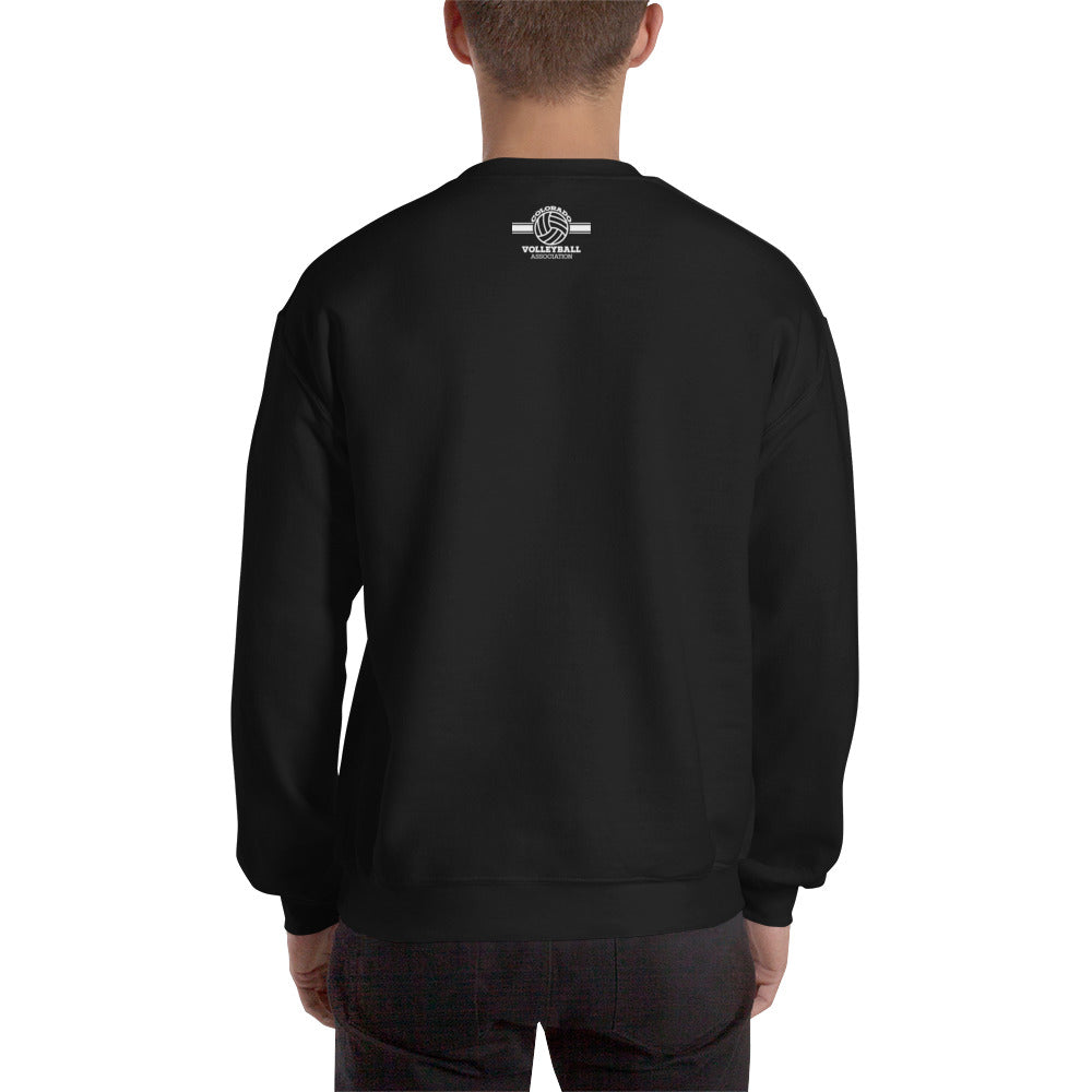 Unisex Crew Neck Sweatshirt: Large CVA Logo - Multiple Color Options