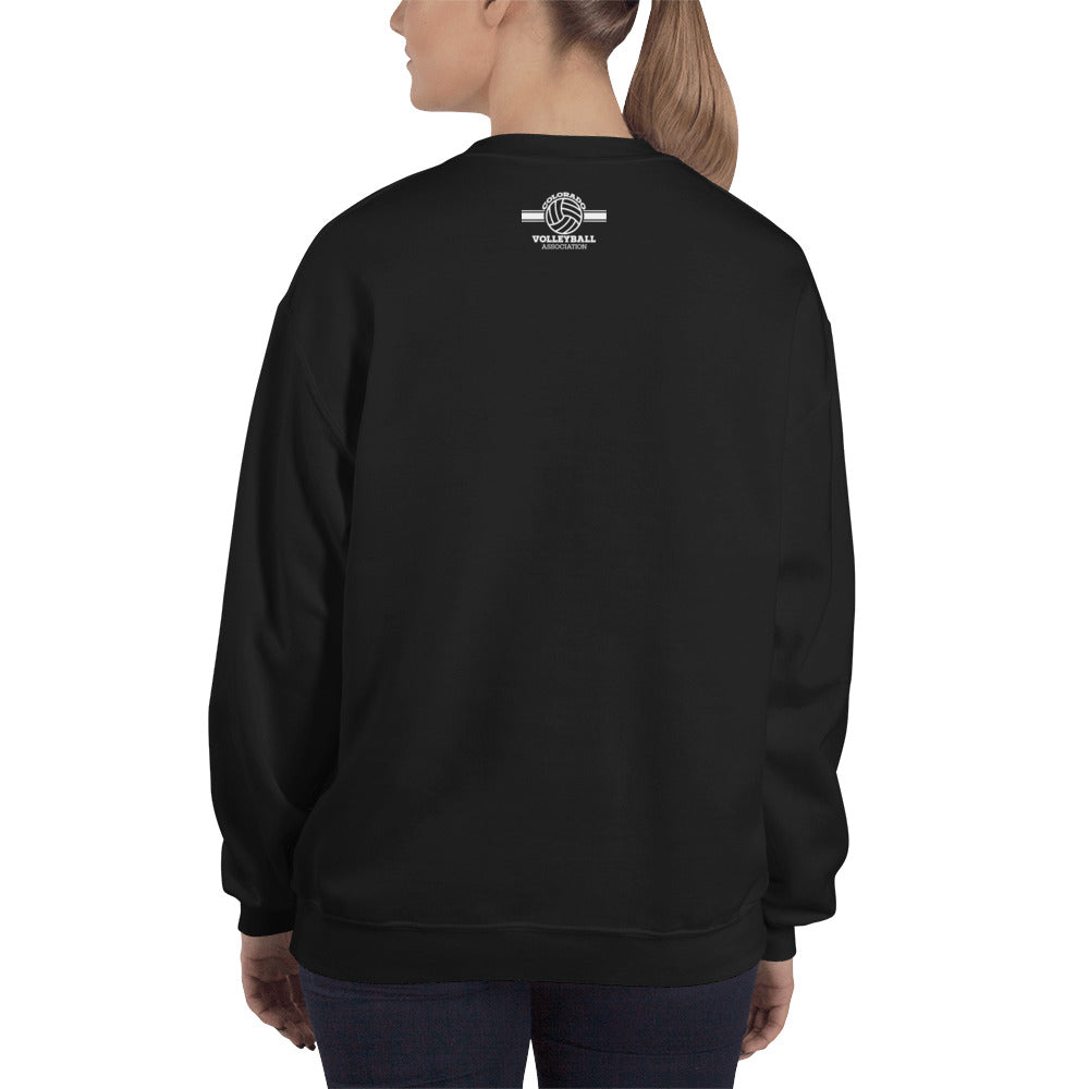 Unisex Crew Neck Sweatshirt: Large CVA Logo - Multiple Color Options