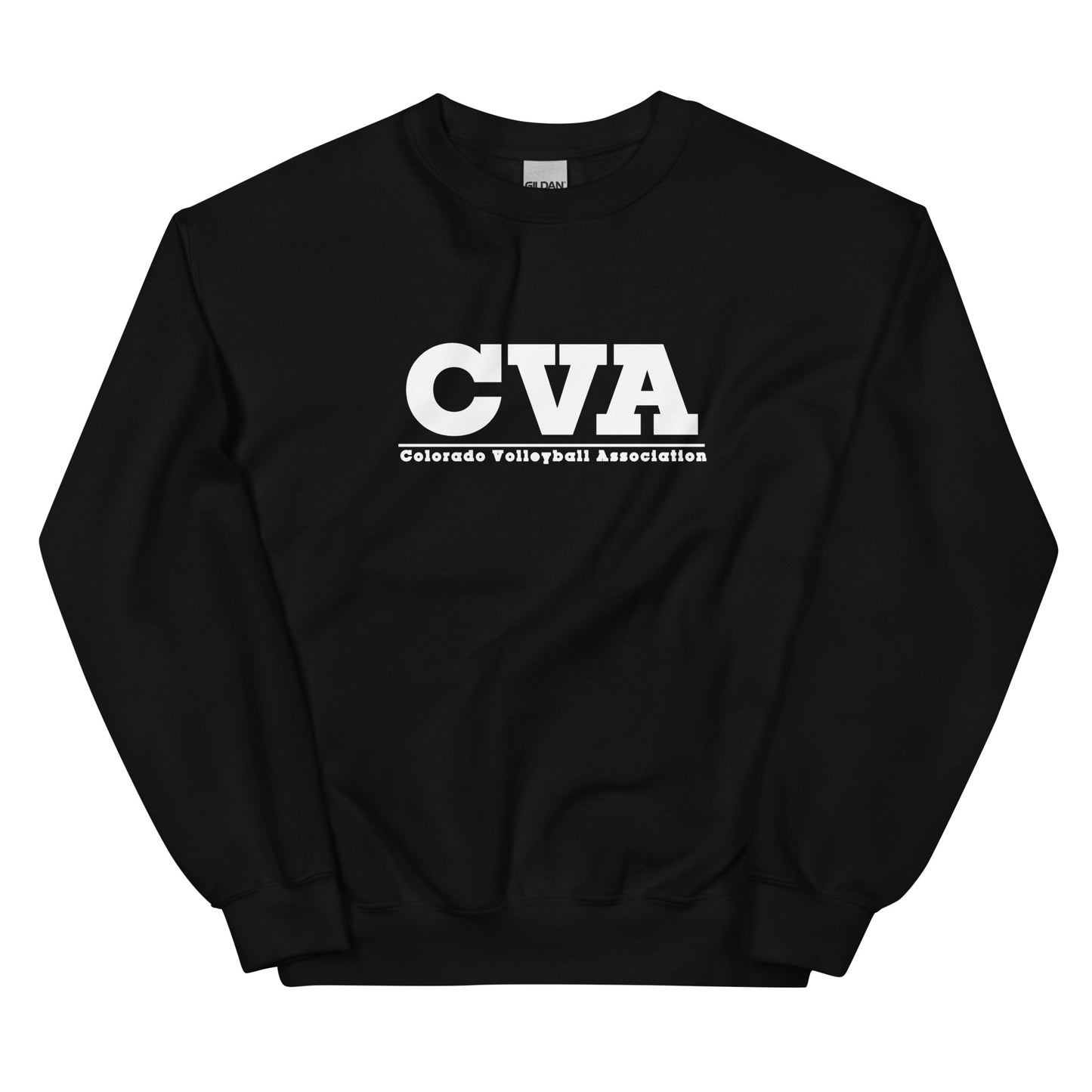 Unisex Crew Neck Sweatshirt: Large CVA Logo - Multiple Color Options