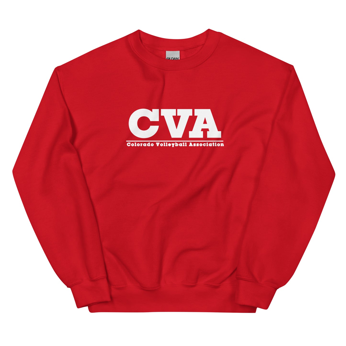 Unisex Crew Neck Sweatshirt: Large CVA Logo - Multiple Color Options