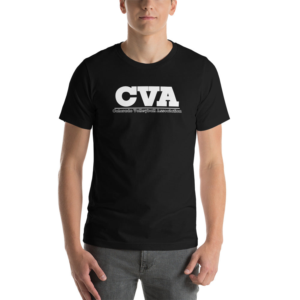 Unisex Short Sleeve T-Shirt: Large CVA Logo - Multiple Color Options