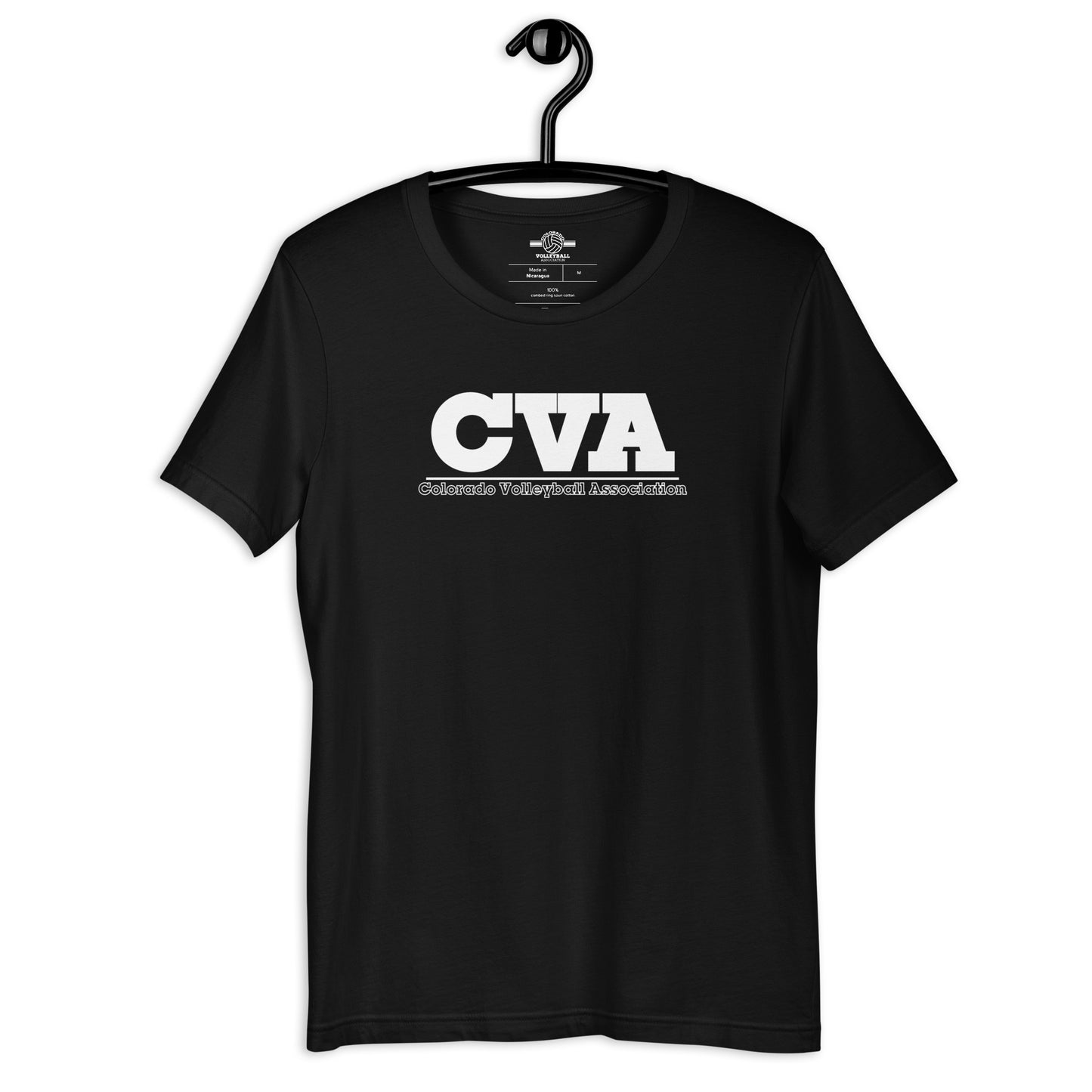 Unisex Short Sleeve T-Shirt: Large CVA Logo - Multiple Color Options