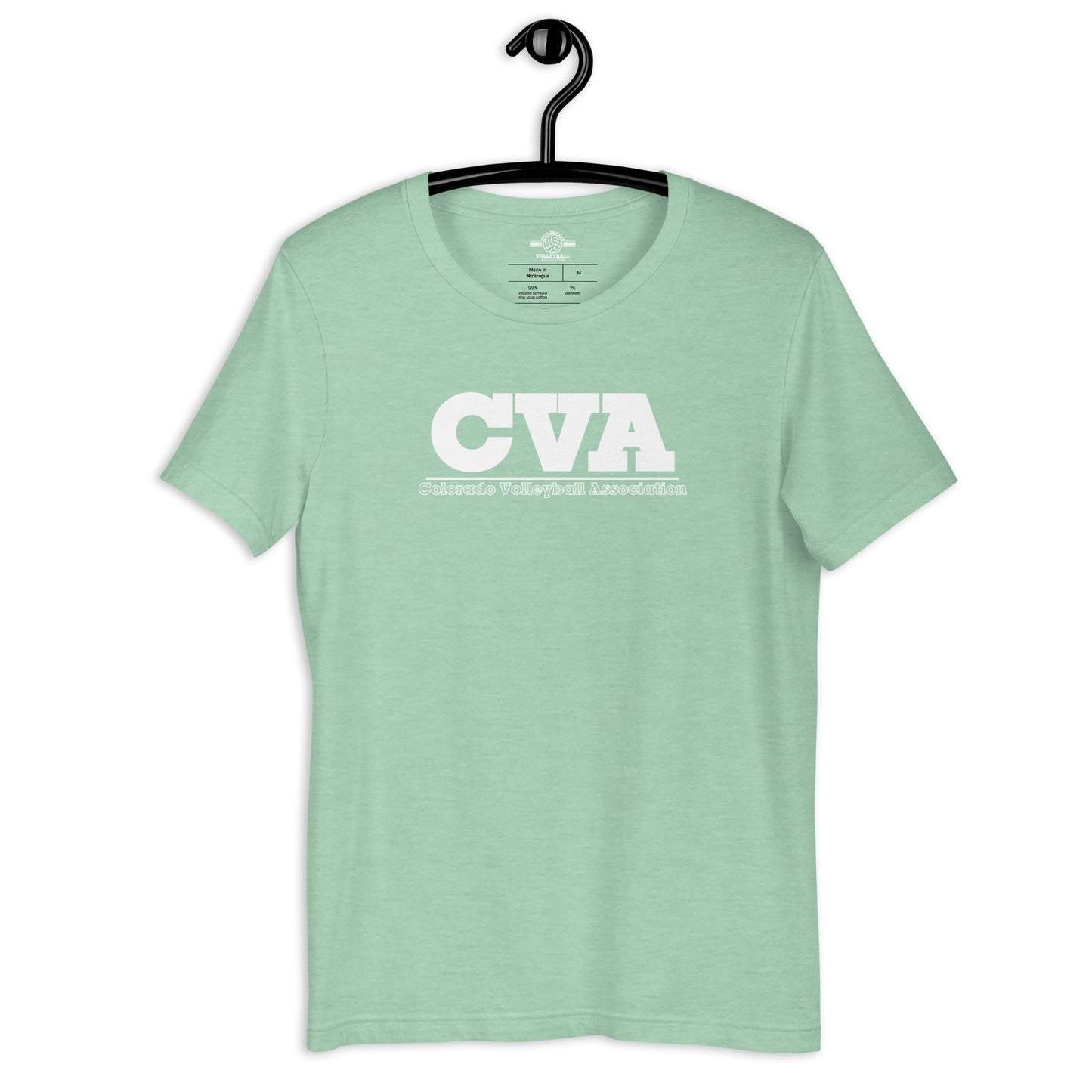 Unisex Short Sleeve T-Shirt: Large CVA Logo - Multiple Color Options