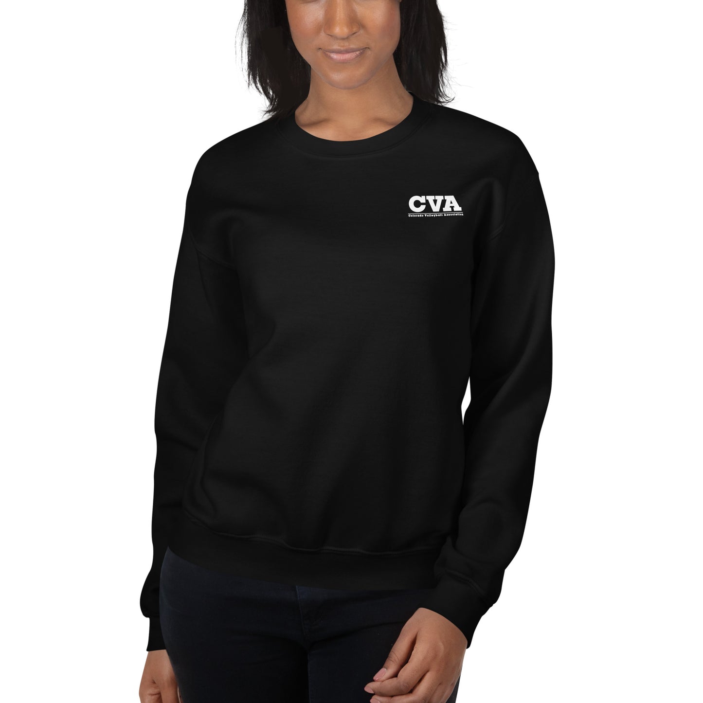 Unisex Crewneck Sweatshirt: Small CVA Logo - Multiple Color Options